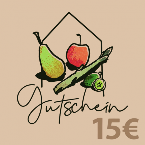 Wertgutschein 15 &euro;