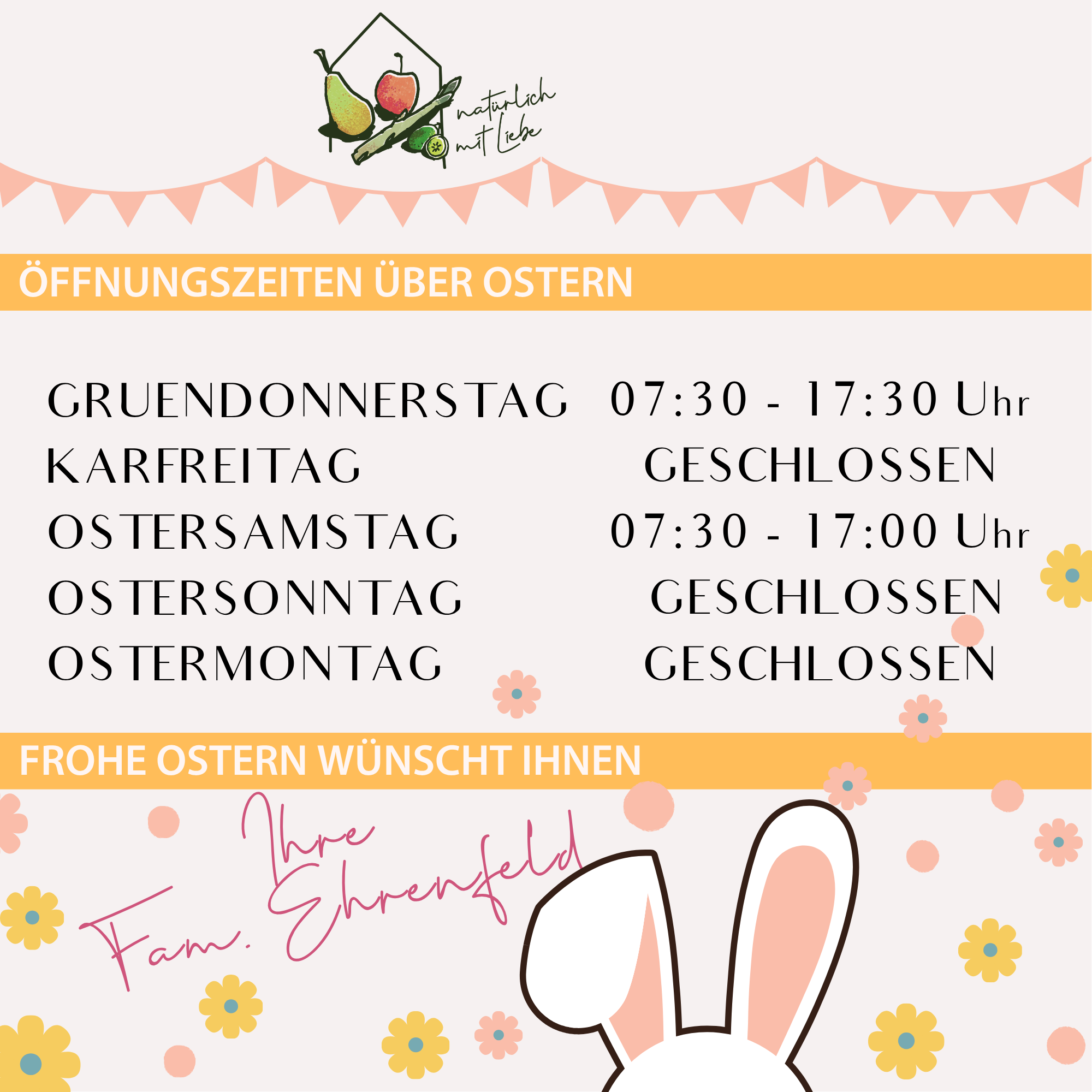 Kopie von Öffnungszeiten Ostern